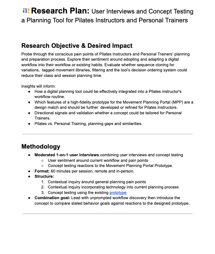 Research plan research objective, desired impact and methodology